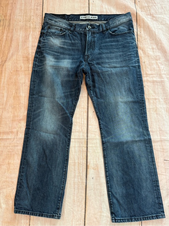 Express Other - Express Kingston Classic Fit Regular Rise Bootcut Dark Wash Denim Jeans 34X30